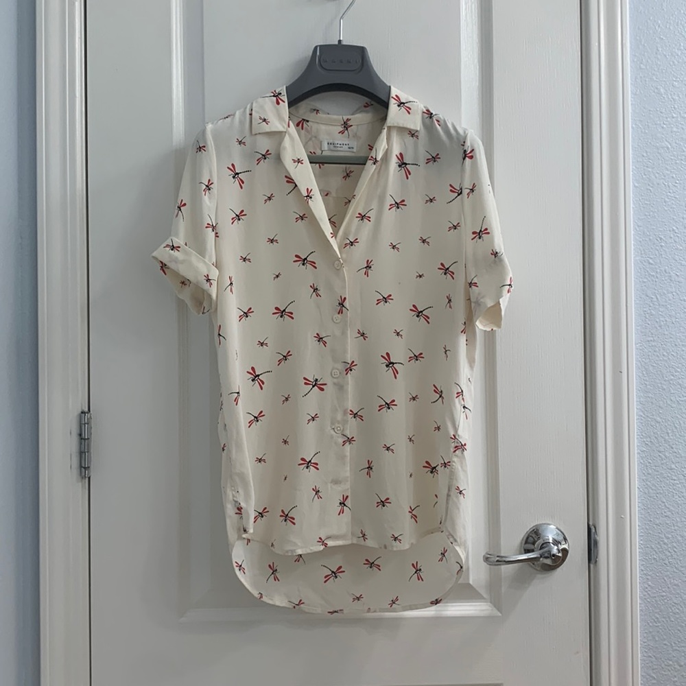 Equipment 100% silk blouse size xs
